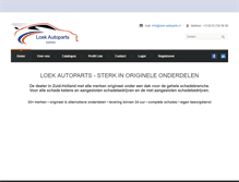 Tablet Screenshot of loek-autoparts.nl
